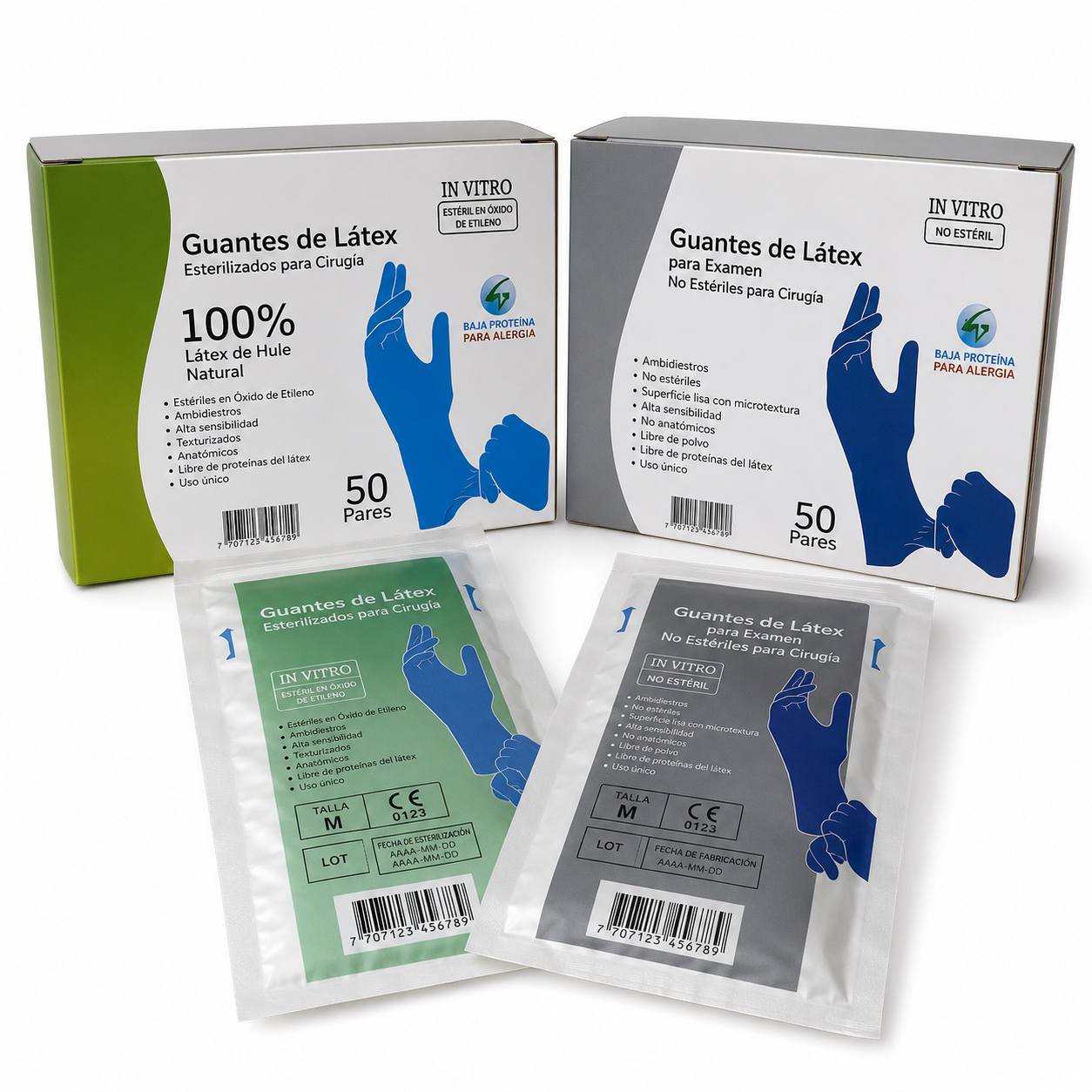Guantes Estériles para Cirugía / Laboratorios Farmacéuticos